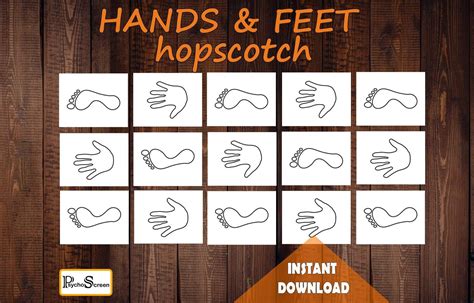 Hands And Feet Sensory Path Hopscotch For Preschooler Homeschooling