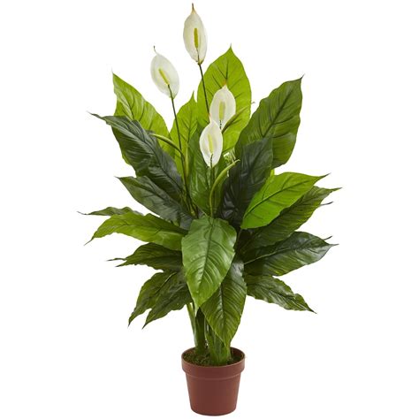 42 Spathiphyllum Artificial Plant Real Touch Nearly Natural