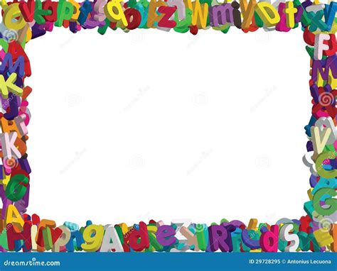 3d Alphabet Border Vector Royalty Free Stock Photo Image 29728295