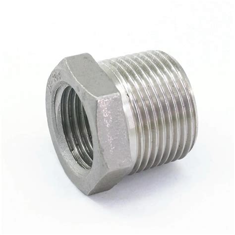 304 stainless steel reducer 3 4 bsp male thread to 1 2 bsp female thread reducing bush adapter