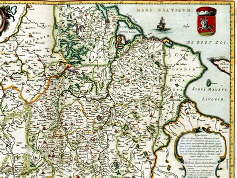 Glezna Lietuvas Lielkņazistes Karte 1684 40x35 Cm Cena 220lv
