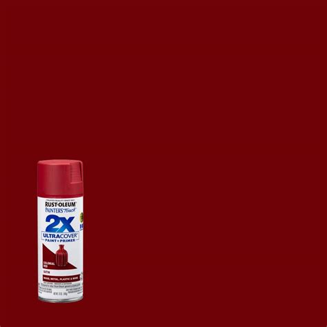Rust Oleum Painters Touch 2x 12 Oz Satin Colonial Red General Purpose
