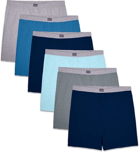 Fruit Of The Loom Mens Tag Free Boxer Shorts Knit And Woven Amazonca