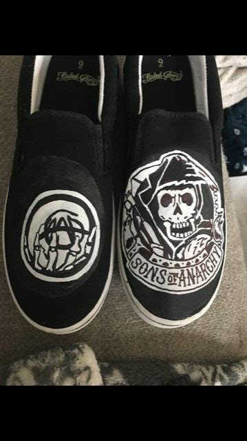 Sons Of Anarchy Canvas Shoes Etsy