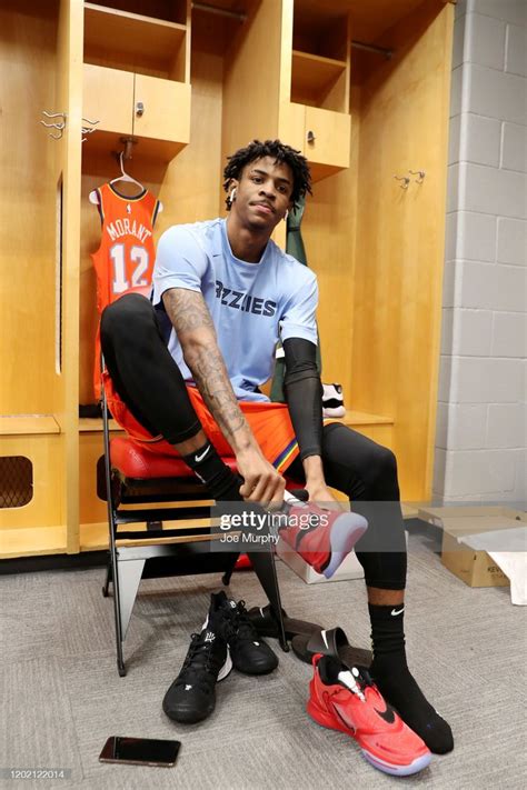 Ja Morant Of The Memphis Grizzlies Seen Prior To The 2020 Nba