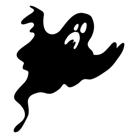 Black Ghost Silhouette Transparent Png And Svg Vector File
