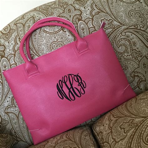 Kaileysmonogramshop Shared A New Photo On Etsy Monogram Handbag