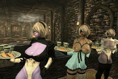 Nier Automata 2b Outfits By Team Tal Cbbe Le Armor And Clothing Loverslab
