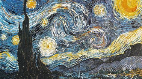 Van Gogh Starry Night Art Hd Wallpaper Hq Desktop
