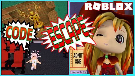 Code And How To Escape Theater Insane Map Roblox Escape Room In 2020