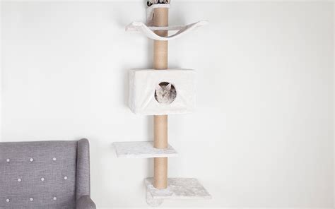 Search for cat tree plans or visit the home depot pet supplies department and look at cat tree towers, condos and other cat furniture for design ideas about how to make a cat tree. DIY Cat Tree - The Home Depot