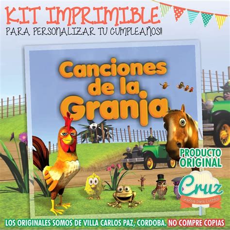Kit Imprimible Canciones De La Granja 35000 En Mercado Libre
