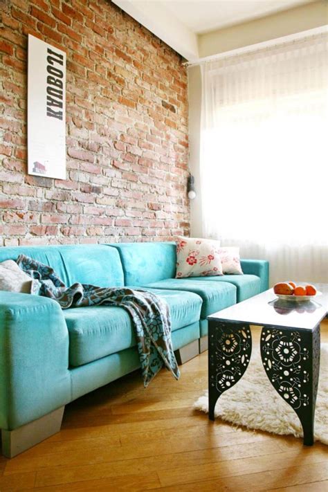 10 Brick Walls Living Room Interior Design Ideas