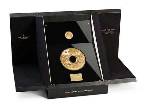 Discovery The Gold And Pink Diamonds Coin Unique Masterpiece At The