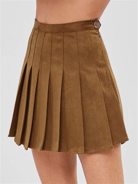 Brown Pleated Skirt Outfit Printed Pleated Skirt Skirt Outfits
