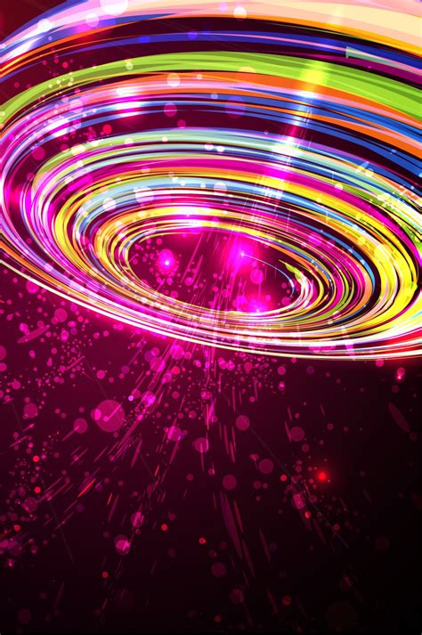 Dazzling Colorful Technology Light Effect Hd Background Dazzling