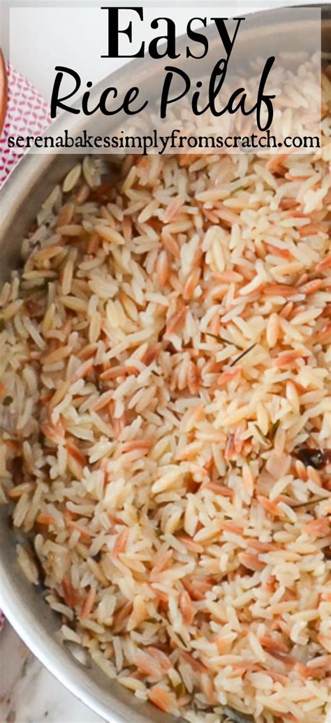 An Easy Rice Pilaf Recipe In A Pan