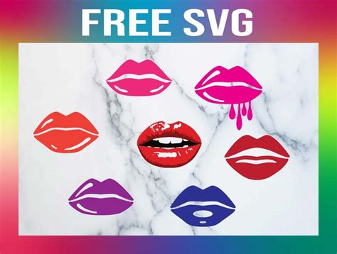 Free 348 Cricut Svg Cut Dripping Lips Svg Free SVG PNG EPS DXF File