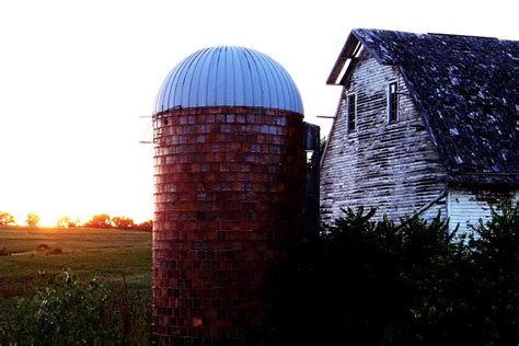 Old Grain Silo And Barn Photograph By Jeremey Gregg Pixels