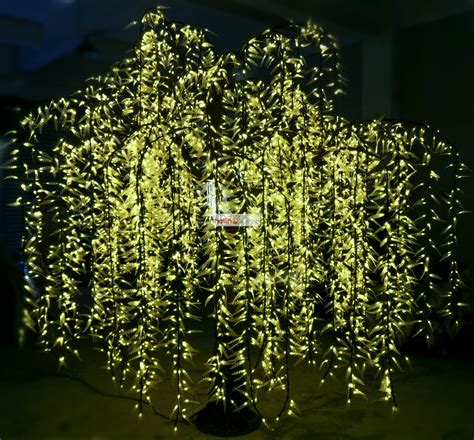 Led Lighted Artificial Willow Tree For Christmas Hl Wlt037 Hollinlighting