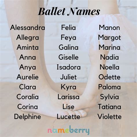 Ballet Names Names Fantasy Names Hipster Baby Names