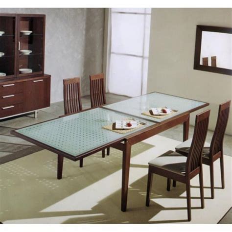 Extendable Glass Top Dining Table Decor Ideas Glass Dining Room