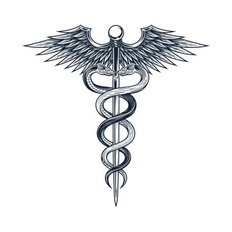 Caduceus Tattoo Illustrations Royalty Free Vector Graphics And Clip Art