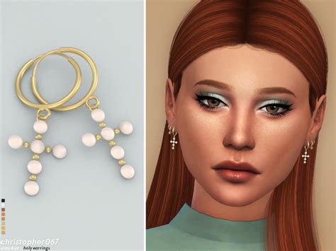 The Sims Resource Holy Earrings Christopher067