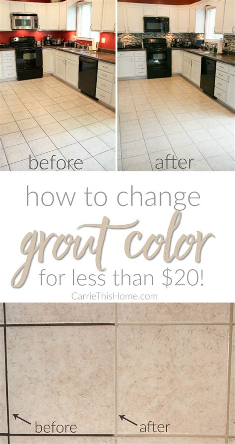 How To Change Grout Color For Less Than 20