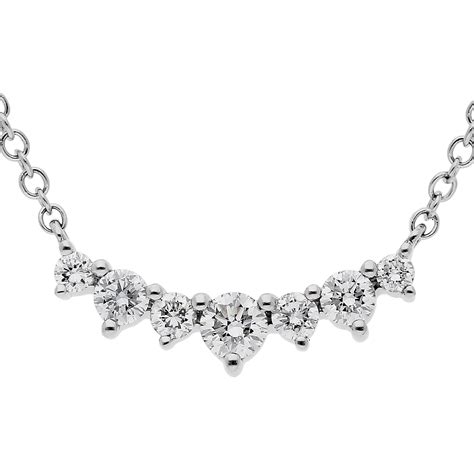 18ct White Gold Diamond Necklace Buy Online Free Insured Uk Delivery