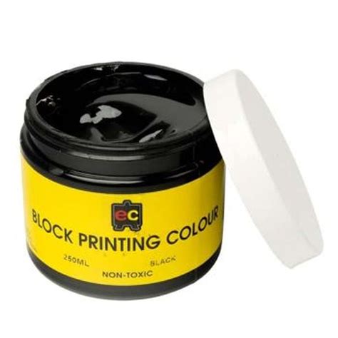 Block Printing Ink 250ml Black Torstar