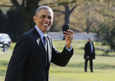 Obama Forgot His Blackberry Today Time