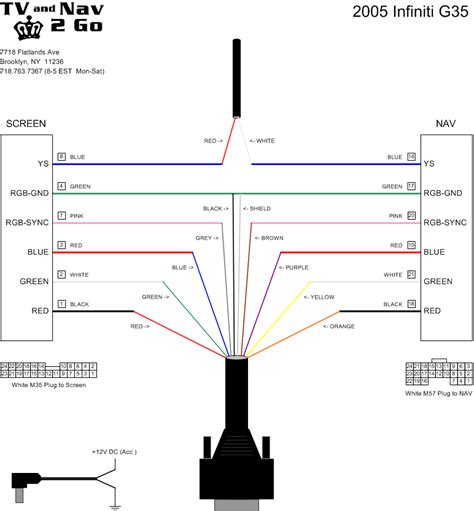 Wiring Diagram For 05 Dvd Nav Conversion G35driver Infiniti G35