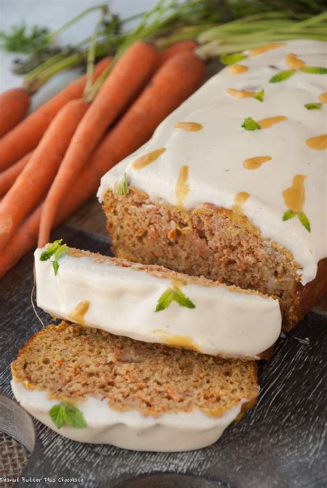 Healthy Carrot Cake Banana Loaf With Cream Cheese Frosting