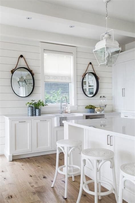 Have you wanted to add the rustic, farmhouse character to your home without blowing the budget? Kitchen shiplap | White cottage kitchens, Shiplap kitchen ...
