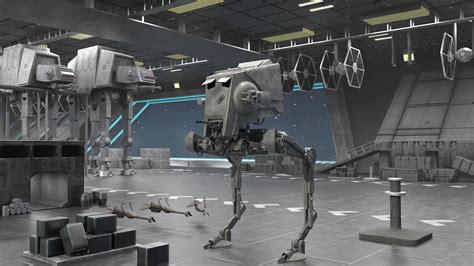Artstation Star Wars Imperial Hangar Semestr Work