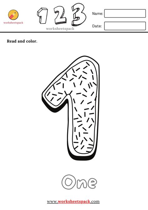 Numbers Coloring Worksheets 1 20 Worksheetspack