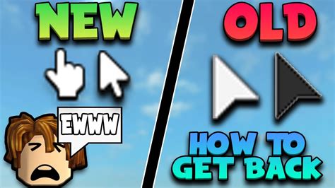 How To Get The Old Roblox Cursor Back Youtube