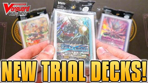 unboxing the new trial decks lianorn drajeweled and youthberk cardfight vanguard youtube
