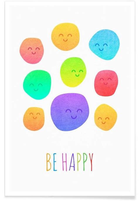Be Happy Poster Juniqe