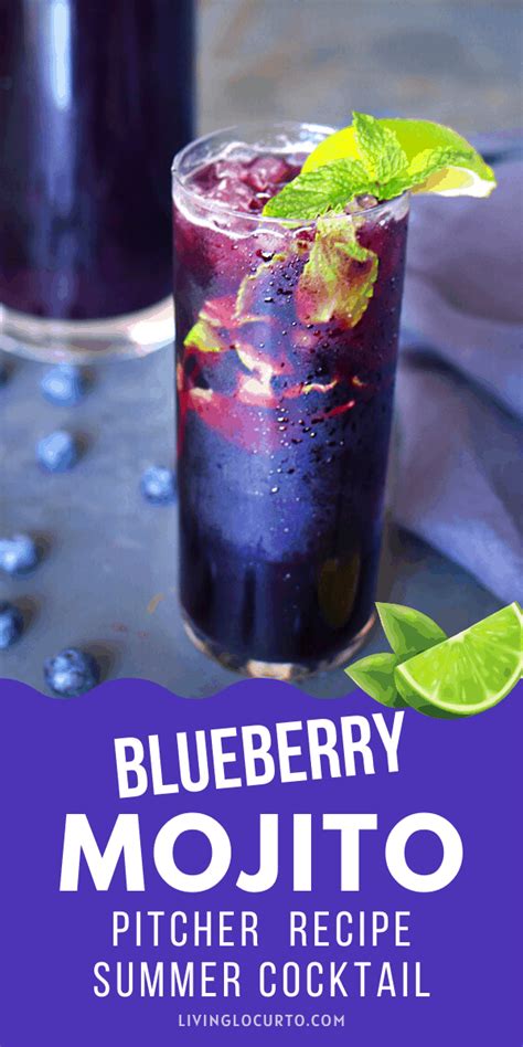 Blueberry Mojito Pitcher Recipe Recipe Blueberry Mojito Blueberry