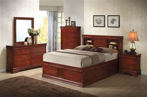 Louis Philippe Cherry Storage Bedroom Set From Coaster Coleman Furniture