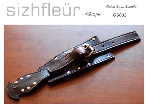 Hand Made Custom Made Leather Guitar Straps - Made In The 