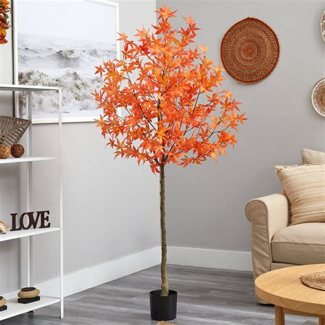 6' Autumn Maple Artificial Tree | Nearly Natural
