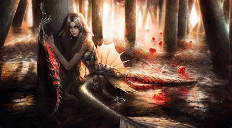 Wallpaper Fantasy Art Fantasy Girl Mythology Darkness Screenshot