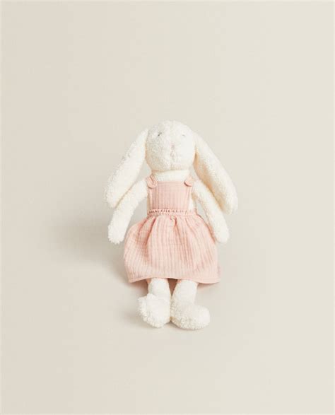 Bunny Soft Toy Dressed In Pink Zara Home Malta