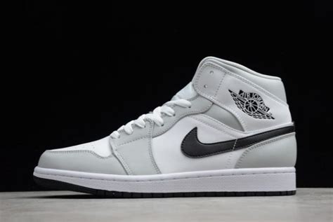 best selling nike air jordan 1 mid “light smoke grey” bq6472 015