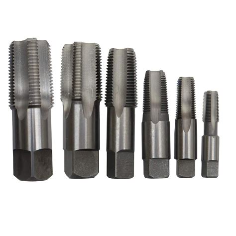 Drill America 12 Piece Carbon Steel Npt Pipe Tap And Hex Die Set