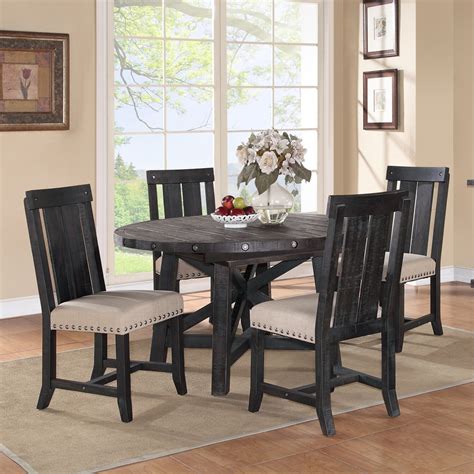 Learn how to set a table, from a basic table setting, to an informal table setting for a casual dinner party, to a formal place setting for a holiday. Modus Round Yosemite 5 Piece Round Dining Table Set with Wood Chairs - Walmart.com - Walmart.com