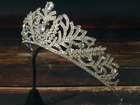 Swarovski Tiara Princess Tiara Bridal Headpiece Crystal Etsy
